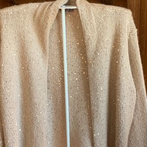 J jill mohair blend open‎ sequined cardigan. Never worn